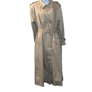 Tiger Fox Equestrian Trench Coat Vintage 1980’s